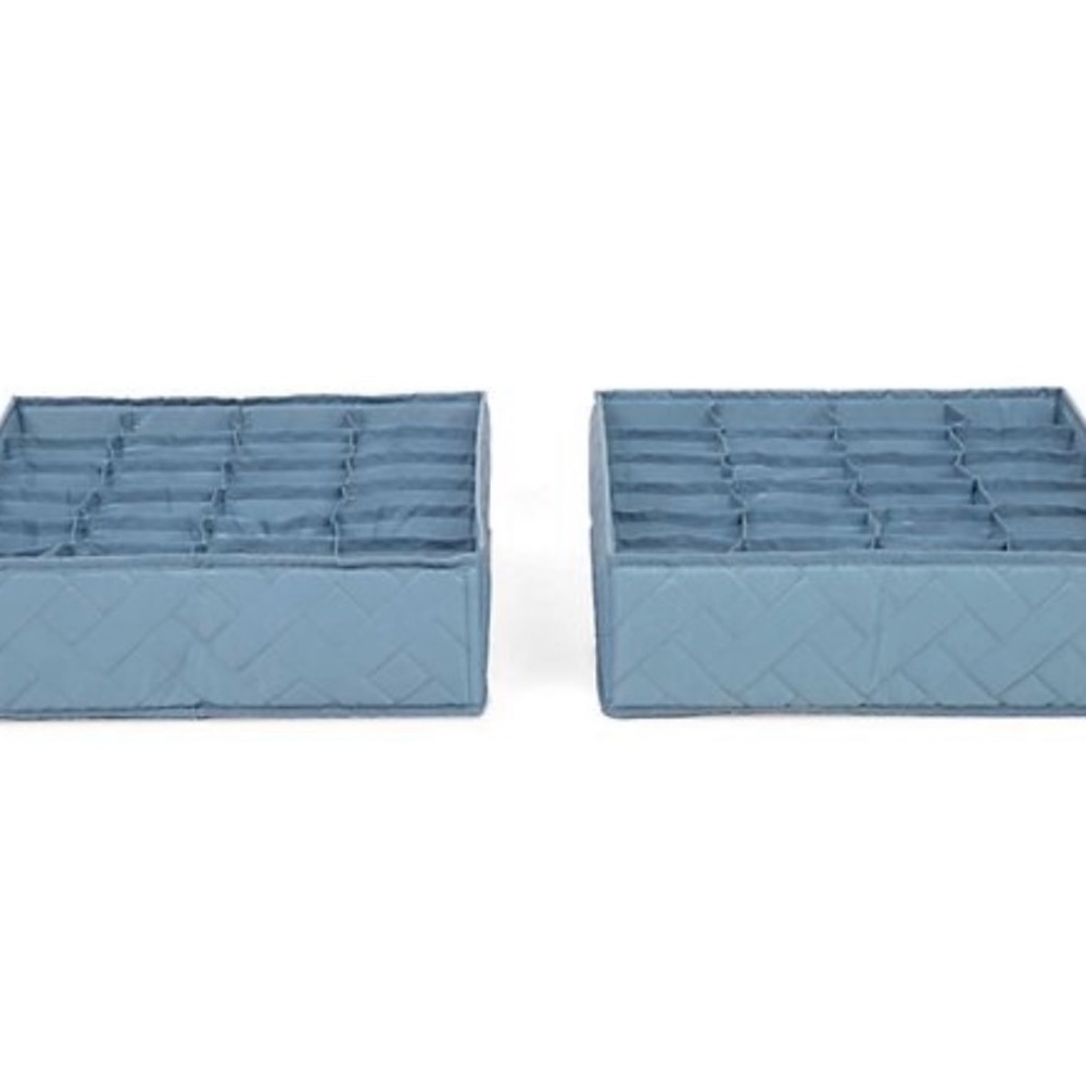 Lug 24-Pocket Quilted Drawer Organizer Trolley Home - Blue Moon Icepop